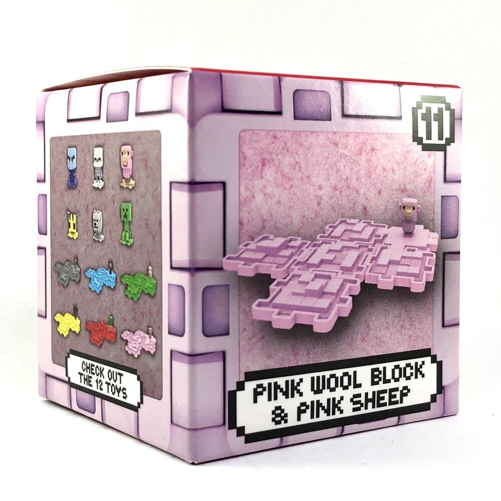2025 A Minecraft Movie McDonald’s Kids Happy Meal Toy #11 Pink Wool & Pink Sheep